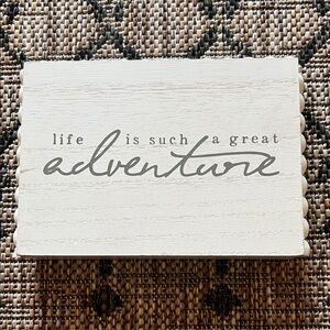 Decorative Wooden Sign with Inspirational Quote